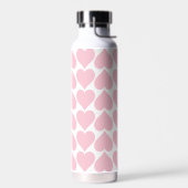 Rosa Herzmuster, Romantik, Liebe Trinkflasche (Links)