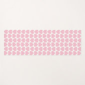 Rosa Herzmuster, Romantik, Liebe Yogamatte (Vorderseite (Horizontal))