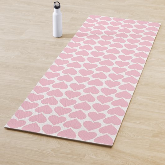 Rosa Herzmuster, Romantik, Liebe Yogamatte (Beispiel)