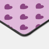 rosa Herzmuster Schreibtischunterlage (Ecke)