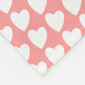 Rosa Herzmuster Sie haben eine Freundschaftsfreund Fleecedecke (Ecke)