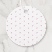 Rosa Herzmuster Wasserfarben Süße Liebe Zeitlos Geschenkanhänger (Rückseite)