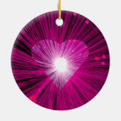 Rosa Herzrunder Ornament (Hinten)