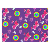 Rosa Herztablette Tischdecke (Vorderseite (Horizontal))