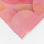 Rosa Herzträume Fleecedecke (Ecke)