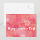 Rosa Herzträume Postkarte (Vorne/Hinten)