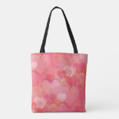Rosa Herzträume Tasche (Rückseite)