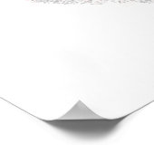 Rosa Herzvalentine Poster (Ecke)