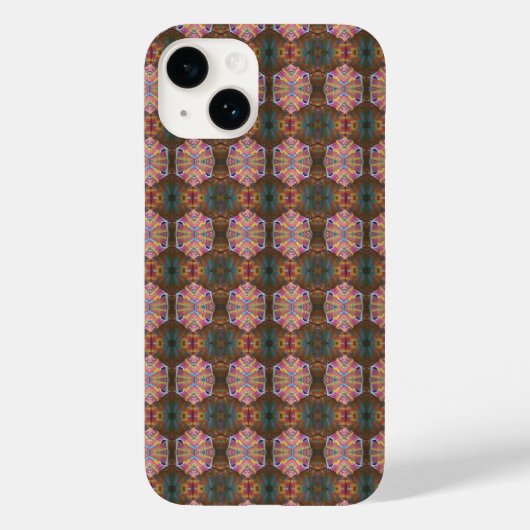 Rosa Hexagon Case-Mate iPhone Hülle (Rückseite)