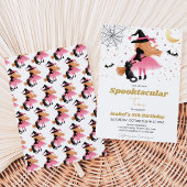 Rosa Hexe Halloween Einladung