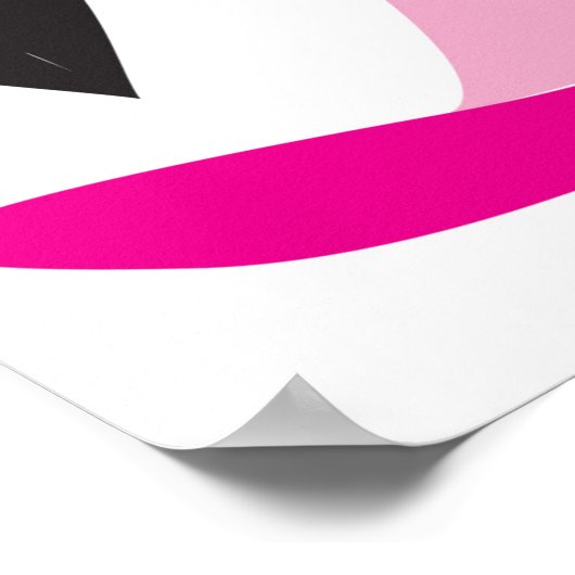 Rosa-Hexe Poster (Ecke)