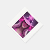 Rosa Hexe Serviette (Ecke)