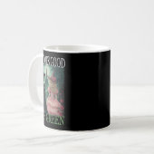 Rosa Hexe wird gut mit grüner Halloween-Hexe Kaffeetasse (Vorderseite Links)