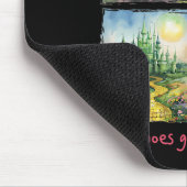 Rosa Hexe wird gut mit grüner Halloween-Hexe Mousepad (Ecke)