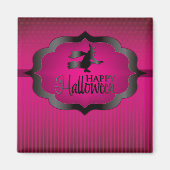 Rosa Hexengestalt Magnet (Vorne)