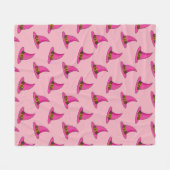 Rosa Hexenhut Fleecedecke (Vorderseite (Horizontal))