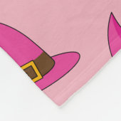 Rosa Hexenhut Fleecedecke (Ecke)