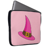 Rosa Hexenhut Laptopschutzhülle (Vorne Rechts)