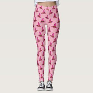 Rosa Hexenhut Leggings
