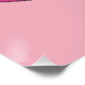 Rosa Hexenhut Poster (Ecke)