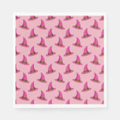 Rosa Hexenhut Serviette (Vorderseite)