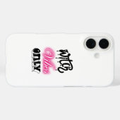 Rosa Hexenvibes nur halloween Typografin Case-Mate iPhone Hülle (Rückseite (Horizontal))