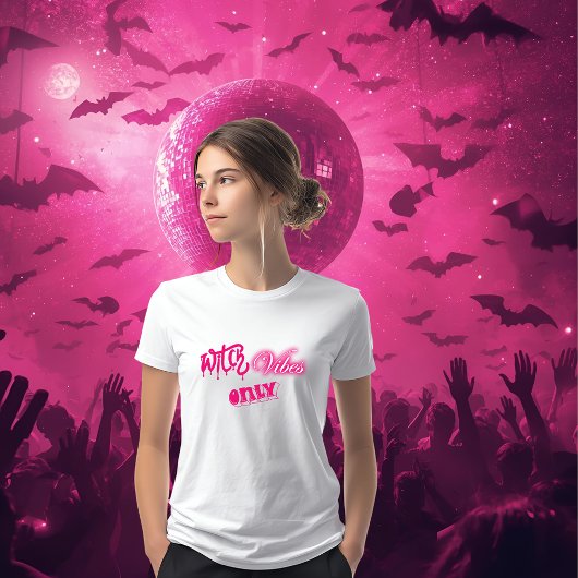 Rosa Hexenvibes nur halloween Typografin Tri-Blend Shirt