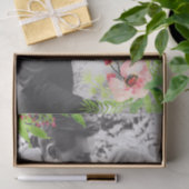 Rosa Hibisken Blume Overlay Foto hinzufügen Seidenpapier (Geschenk)