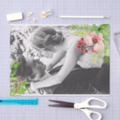 Rosa Hibisken Blume Overlay Foto hinzufügen Seidenpapier (Handwerk)