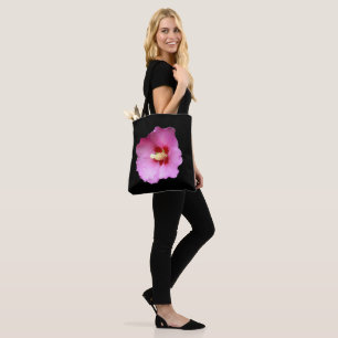 Rosa Hibisken über die gesamte Drucktasche Tasche