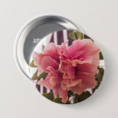 Rosa Hibiskus 02 Button (Vorne & Hinten)
