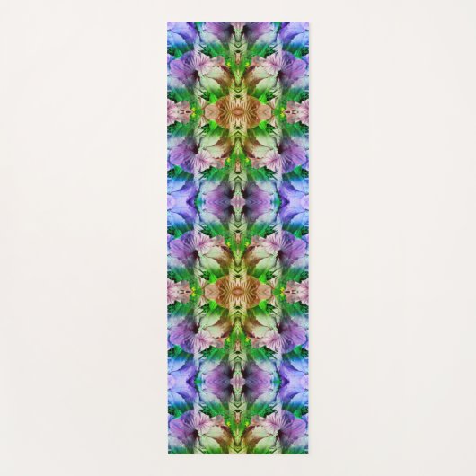 Rosa Hibiskus Blume Abstrakt gestört Yogamatte (Vorderseite)