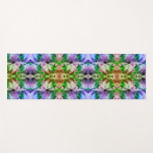 Rosa Hibiskus Blume Abstrakt gestört Yogamatte (Vorderseite (Horizontal))