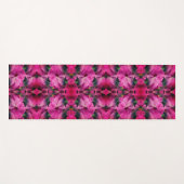 Rosa Hibiskus Blume Abstrakt Yogamatte (Vorderseite (Horizontal))