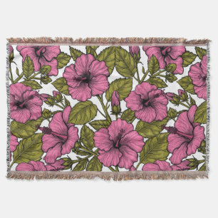Rosa Hibiskus Blume Decke