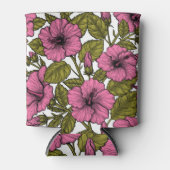 Rosa Hibiskus Blume Dosenkühler (Vorderseite)