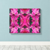 Rosa Hibiskus Blume Erstellen Sie Ihr eigenes Foto Leinwanddruck (Insitu (Holzboden))