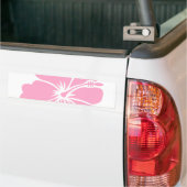 Rosa Hibiskus-Blume H Autoaufkleber (Auf Lkw)