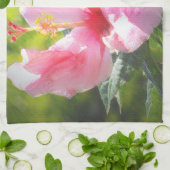 Rosa Hibiskus Blume Handtuch (Gefaltet)