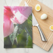 Rosa Hibiskus Blume Handtuch (Viertel Falte)