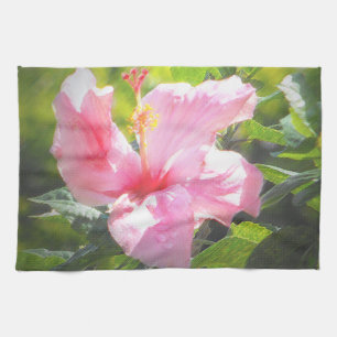 Rosa Hibiskus Blume Handtuch