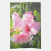 Rosa Hibiskus Blume Handtuch (Vertikal)