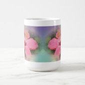 Rosa Hibiskus Blume Kaffeetasse (Mittel)