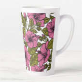Rosa Hibiskus Blume Milchtasse (Rechts)