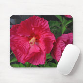 Rosa Hibiskus Blume Mousepad (Mit Mouse)