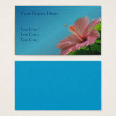 Rosa Hibiskus Blume Natur (Vorne & Hinten)