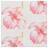 Rosa Hibiskus Blume Stoff (Nahaufnahme)