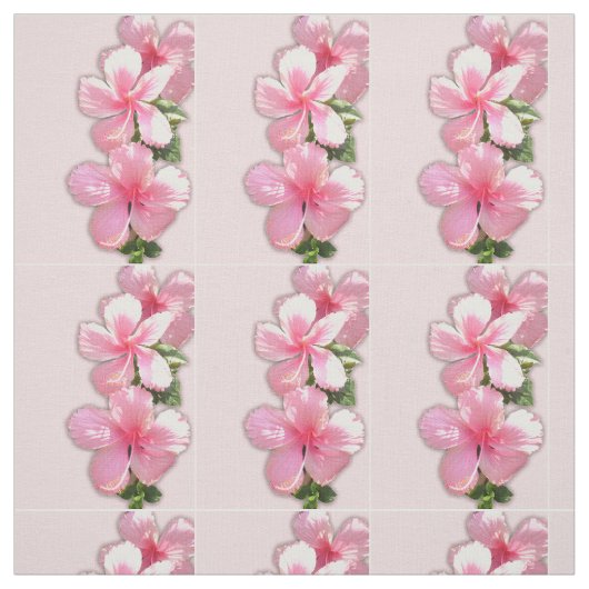 Rosa Hibiskus Blume Stoffe (Muster)