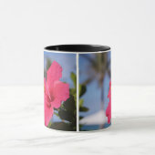 Rosa Hibiskus-Blume Tasse (Zentrum)