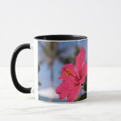 Rosa Hibiskus-Blume Tasse (Links)